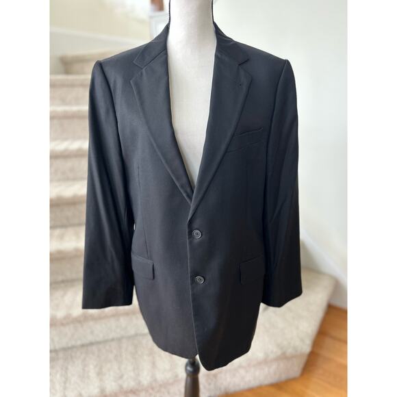 Joseph Abboud x Loro Piana Subtle Black Pinstripe Blazer - Picture 1 of 13
